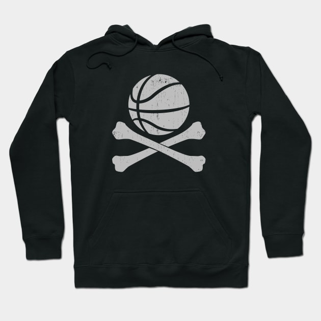 BASKETBALL JOLLY ROGER streetball - 2.0 Hoodie by ROBZILLANYC